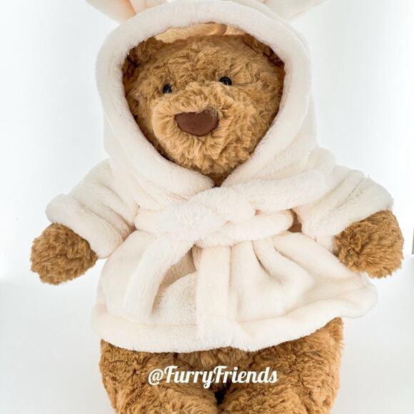 Clothes only‼️jellycat medium bartholomew bear bathrobe outfit clothes - Picture 1 of 2